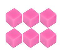 Qudinip Dice Set for DIY Crafts and Teaching, Fun Interactive Parent-Child Games, 6 Pcs Plastic Hexahedral Cubes, 30mm Size (Pinkish)