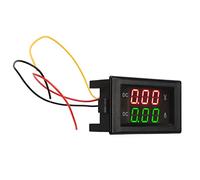 Qudinip Digital Current Voltage Meter, High Accuracy Dual Display 300V 20A Tester for Vehicles, Compact Size, LED Gauge
