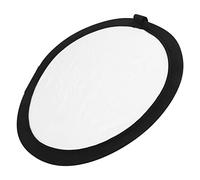 Qudinip Disc Light Reflector 11.8in Collapsible Double Sided Photography Reflector for Portraits and Product Shots Silver White