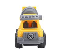 Qudinip DIY Engineering Car Toy for Kids, Colorful & Detachable, Educational Toy for Hands-On Learning, Plastic, 11x7x6cm ((Engineering mixer truck))