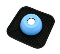 Qudinip Dog Lick Bowl Interactive Slow Feeder with Rolling Ball for Small to Large Dogs Safe TPR ABS PP 1 Unit (Blue Bowl Black Base)
