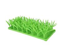 Qudinip Dog Sniff Mat Silicone Foraging Feeder Fun Slow Eating Tool for Cats and Dogs Green Grass 35.5 X 16.7 X 9.1cm