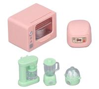 Qudinip Dollhouse Electric Cooker Kit Miniature Kitchen Models Realistic