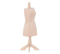 Qudinip Dollhouse Wooden Mannequin Lightweight Mini Clothes Display Holder for 1:12 Dollhouse Decoration