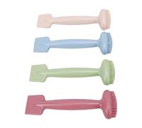 Qudinip Double Ended Facial Mask Brush Set 4pcs Soft Silicone Gentle Applicator for Smooth Skincare Application