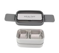Qudinip Double Layer Compartment Lunch Box 316 Stainless Steel Practical