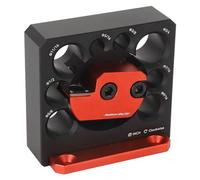 Qudinip Dowel Maker Jig Kit, Adjustable Woodworking Tool with 8 Diameter Turning Holes and Carbide Inserts, for Electric Drill