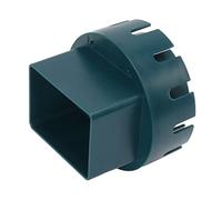 Qudinip Downspout Adapter, Plastic Drain Pipe Connector for Rainwater Downspout with 2pcs Screws, Resistant Easy Installation Proof (Green L 3x4in)