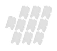 Qudinip Dual Card ID Badge Holders with 2 Slots for Easy Access At Work and Conferences - Horizontal & Vertical Use - Durable PP Material - Pack of 10 (10pcs)