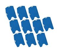 Qudinip Dual Card ID Badge Holders with 2 Slots for Easy Access At Work and Conferences - Horizontal & Vertical Use - Durable PP Material - Pack of 10 (10pcs)