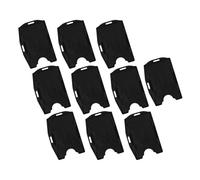 Qudinip Dual Card ID Badge Holders with 2 Slots for Easy Access At Work and Conferences - Horizontal & Vertical Use - Durable PP Material - Pack of 10 (10pcs)