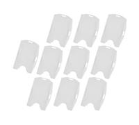 Qudinip Dual Card ID Badge Holders with 2 Slots for Easy Access At Work and Conferences - Horizontal & Vertical Use - Durable PP Material - Pack of 10 (10pcs)