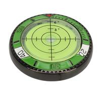 Qudinip Dual Side Golf Green Reader with Bubble Level for Precise Putting Alignment on the Course - Portable ABS Design - 1 Unit (Yellow Green)