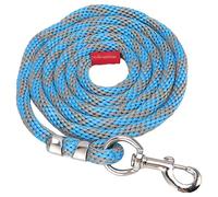Qudinip Durable Horse Leash Rope with Anti-Slip Grip for Training Horses and Livestock 13ft Long Nylon Braid Rope (Blue Grey)