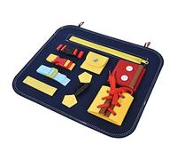 Qudinip Educational Sensory Board for Toddler, Soft Felt Activity Toy for Intelligence Development and Motor Skills, Ideal for Ages 18 Months to 6 Years, Portable and Washable (A)