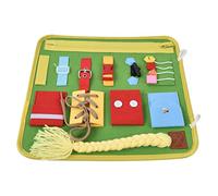 Qudinip Educational Sensory Board for Toddler, Soft Felt Activity Toy for Intelligence Development and Motor Skills, Ideal for Ages 18 Months to 6 Years, Portable and Washable (B)