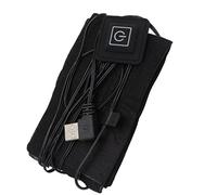 Qudinip Electric Clothes Heating Pad Flexible USB Powered Heater for Winter Outdoor Activities Composite Fiber 1 Unit (with Switch 1 to 5)