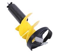 Qudinip Electric Ice Auger, Premium Metal Nylon Material with Rust, 8in Rotation Diameter 17.7in Length, with Adapter for Fishing Emergency Winter Supplies