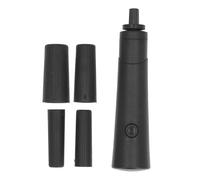 Qudinip Electric Nail Lacquer Shaker, 2500RPM Portable Eyelash Glue Mixer with 4 Size Caliber, for Nail Polish Gel and Makeup Brushes (Black)