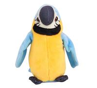 Qudinip Electric Repeating Plush Toy, Learn to Talk Sing Shake Head Interactive Talking with Comfortable Fabric, for Kids Early Education Fun (Blue)