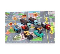 Qudinip Engineering Vehicle Toy Set, 8 Alloy Construction Car Models for Kid Role-Playing, Durable and Safe for Ages 3+, Gift for Children