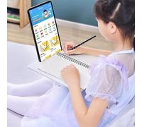 Qudinip Ergonomic Desktop Book Stand Adjustable Book Holder for Children Reading and Learning PC Material 1 Unit (White)