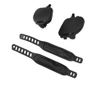 Qudinip Exercise Bike Pedals, Premium Nylon Body and Durable Metal with Adjustable Toe Clips and Straps, Non Slip Surface for Stationary Bike, Mountain, Road (1/2in Thread)