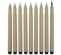 Qudinip Fineliner Pens Set Non- Drawing Ink Pen High-Strength Plastic for Artists and Designers 9pcs Set
