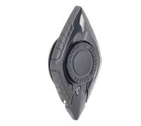 Qudinip Fingertip Rotating Stress Relief Toy Metal Design for Anxiety Relief Portable for ADHD Autism 5 X 3 X 1cm (Space Gray)