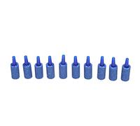 Qudinip Fish Tank Air Stone Cylinder Oxygen Diffuser for Aquarium Health and Beauty - 10 Pack Plastic Bubble Stones (25 * 12mm)