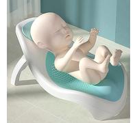 Qudinip Foldable Baby Bath Support for Infants, Multi-Functional Design, Prevents Slipping, Made of PP & TPE Material, Ideal for Bathtub Use, 1 X Unit (Blue)
