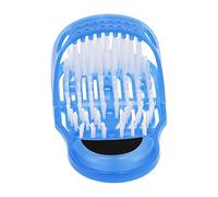 Qudinip Foot Cleaning Slipper Shower Foot Cleaner with Suction Cup for All Ages Blue 28x14x4cm