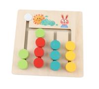 Qudinip Four Color Walking Game Chess Wooden Color Matching Track Puzzle