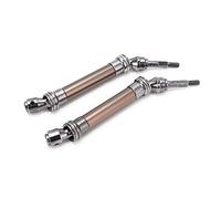 Qudinip Front Drive Shaft CVD Assembly for Slash 1/10 RC Car Enhanced Stability and Flexibility Made with Steel Aluminum Alloy (Ti Color)
