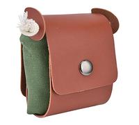 Qudinip Fruit Picking Bag Durable Canvas Foraging Pouch for Outdoor Activities Camping Storage 21 X 23 X 34cm (PU Military Green)