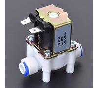 Qudinip G1/4in Electric Solenoid Valve Durable Plastic Connector for Home Water Control 1-Way Guide Valve
