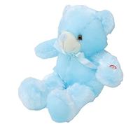 Qudinip Glowing Teddy Bear, Soft Plush LED Night Light Stuffed Animal for Kids, Colorful Interactive Light Up Feature Animal Toys for Birthday Christmas