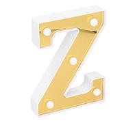 Qudinip Gold Z-Shape LED Alphabet Light Decorative Lamp for Wedding Party and Home Decor 16x11.5x3cm