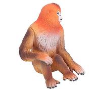 Qudinip Golden Monkey Model Toy, Realistic Simulation Wildlife Decoration for Home and Office, 7.5 X 6.8 X 8.8cm PVC Figurine (golden monkey)