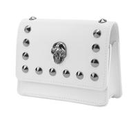 Qudinip Golf Rangefinder Carrying Case Stylish Protective Case for Golfers in White Synthetic Leather