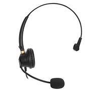 Qudinip H600-3.5MV Telephone Headset Comfortable Volume Control Headset for Business Use Black Adjustable 3.5mm Jack 1 Unit