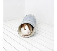 Qudinip Hamster Tunnel Bed Warm Soft Hideout for Small Pets Cotton Polyester Design 1 Piece (Blue)