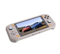 Qudinip Handheld Game Console Portable Gaming Player with 5.5 Inch Screen for On-the-Go Gamers, Rechargeable with Quad Core Performance (Beige)