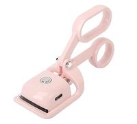 Qudinip Heated Eyelash Curler Compact Electric Mini Device for Lasting Curls Quick and Effortless Use Soft Silicone Heated Pad (Pinkish)