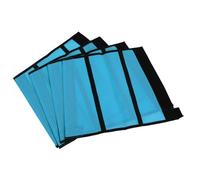 Qudinip Horse Fly Boots 4Pcs Breathable Mesh Protects Legs Comfortable Leggings for Pasture Use Premium Teslin (Blue)