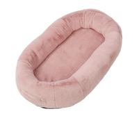 Qudinip Human Sized Big Dog Bed Pink for Comfortable Napping with