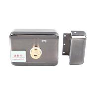 Qudinip ID Card Lock Silent Anti Theft Battery Operated Security Lock Remote Control for Home Stainless Steel 4 Units