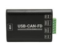 Qudinip Industrial Grade USB to CAN FD Adapter with Dual CAN FD Interfaces for Data Analysis and Monitoring in Industrial Applications Aluminum Alloy 1 Unit