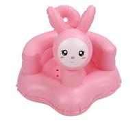 Qudinip Inflatable Baby Chair, Baby Sofa, Infant Seat with Built-in Air Pump Cartoon Rabbit Design for Sitting Up Bathing Playing Feeding