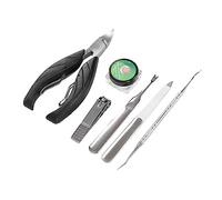 Qudinip Ingrown Toenail Treatment Kit Effective Pain Relief with 50pcs Corrector Strips for Home Use Stainless Steel